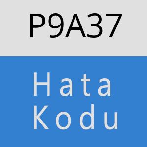 P9A37 hatasi