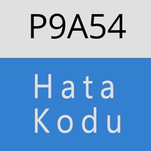 P9A54 hatasi