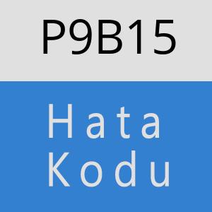 P9B15 hatasi