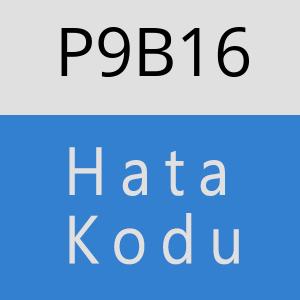 P9B16 hatasi