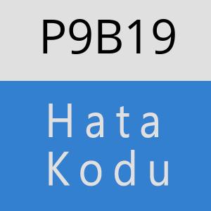 P9B19 hatasi