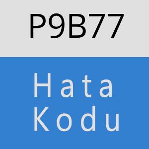 P9B77 hatasi