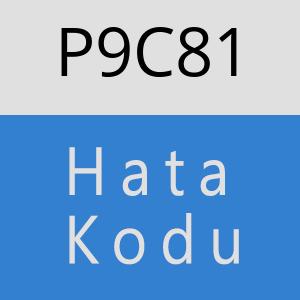 P9C81 hatasi