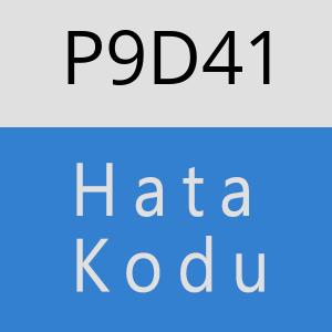 P9D41 hatasi