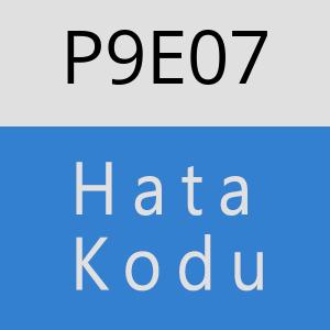 P9E07 hatasi