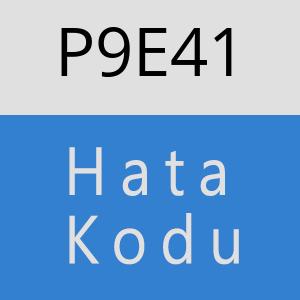 P9E41 hatasi