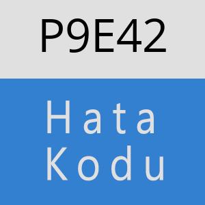 P9E42 hatasi