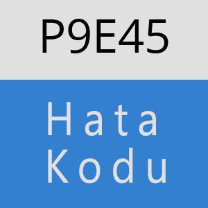 P9E45 hatasi