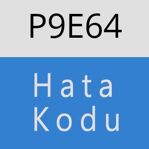 P9E64 hatasi