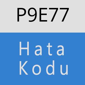 P9E77 hatasi