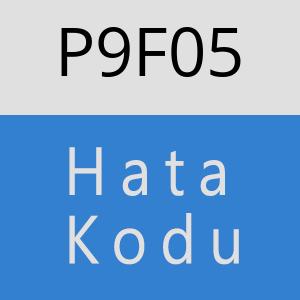 P9F05 hatasi