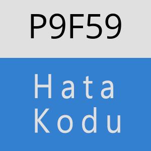 P9F59 hatasi