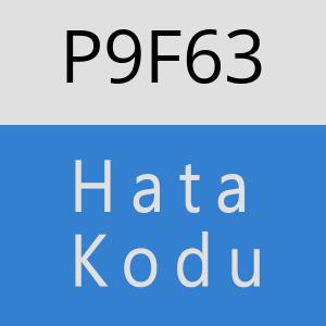 P9F63 hatasi