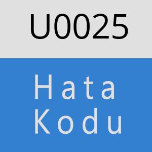 U0025 hatasi