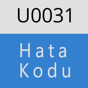 U0031 hatasi