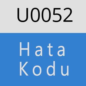 U0052 hatasi