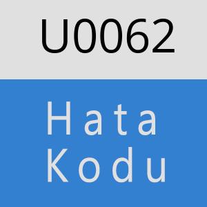 U0062 hatasi