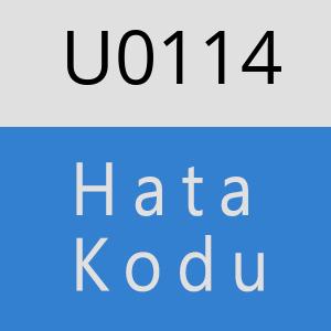 U0114 hatasi