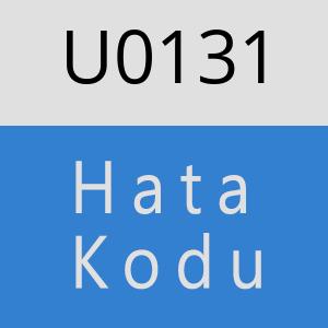 U0131 hatasi