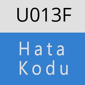 U013F hatasi