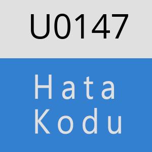 U0147 hatasi