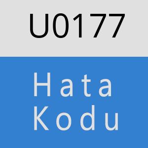 U0177 hatasi