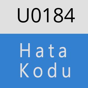 U0184 hatasi