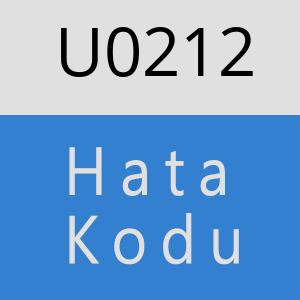 U0212 hatasi