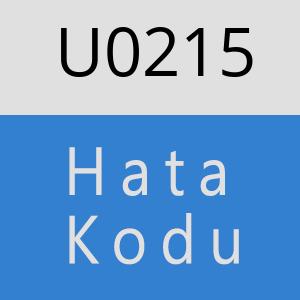 U0215 hatasi