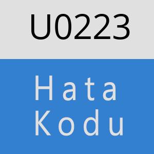 U0223 hatasi