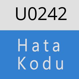 U0242 hatasi