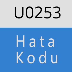 U0253 hatasi