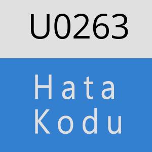 U0263 hatasi