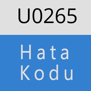 U0265 hatasi