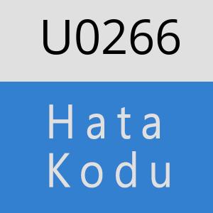 U0266 hatasi