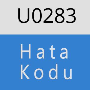 U0283 hatasi