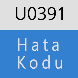 U0391 hatasi