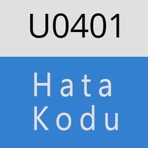 U0401 hatasi