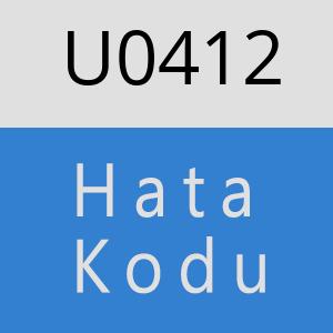 U0412 hatasi