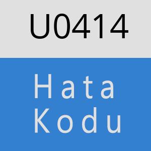 U0414 hatasi