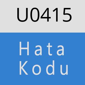 U0415 hatasi