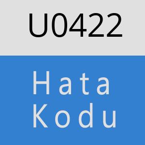 U0422 hatasi