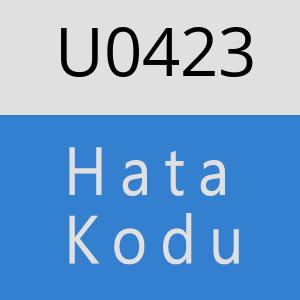 U0423 hatasi