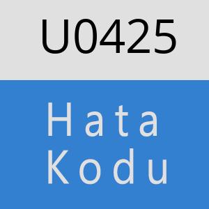 U0425 hatasi