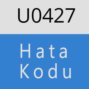 U0427 hatasi