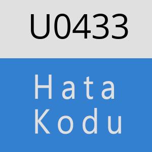 U0433 hatasi