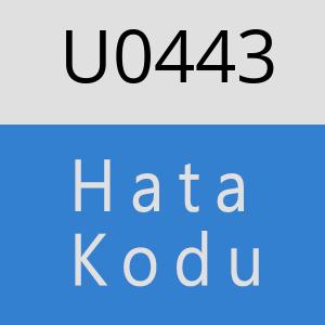 U0443 hatasi