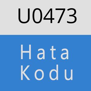 U0473 hatasi