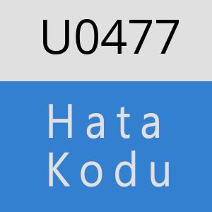 U0477 hatasi