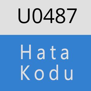 U0487 hatasi